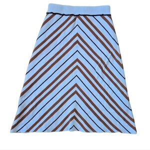 Stripped 60s Vibe Knit Skirt Size M Office Corpcore